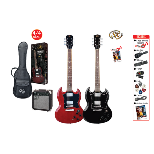 SX SG Style Electric Guitar Pack [Colour: Black]