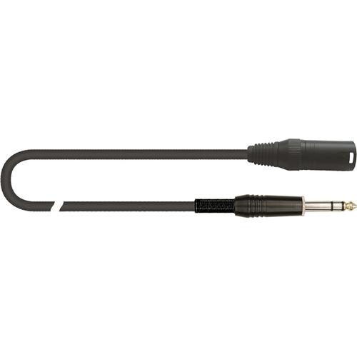 Quiklok Lead XLR Male to Stereo 6.3 mm metal jack plug