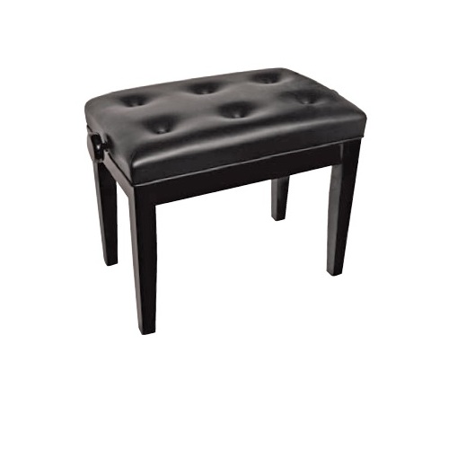 AMS KTW13 Height Adjustable Piano Stool in Polished Ebony