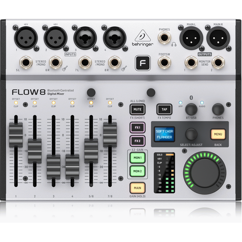 BEHRINGER FLOW-8 8CH DIG. USB MIXER W/ BLUETOOTH