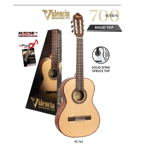 Valencia VC703 3/4 Size Acoustic Nylon Guitar