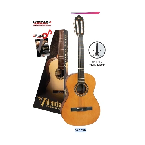 Valencia VC203H 3/4 Size Acoustic Nylon Guitar