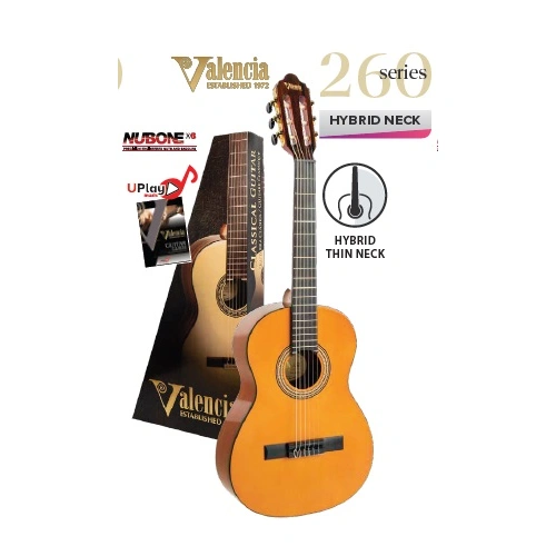 Valencia VC263H 3/4 Size Acoustic Nylon Guitar